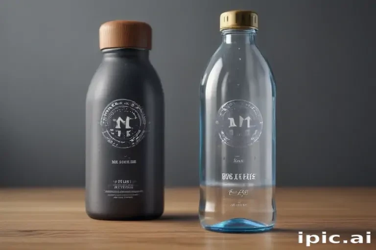 water bottle mockup
