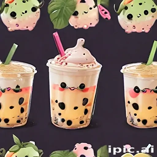 cute boba tea wallpapers