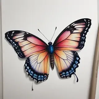 butterfly drawling