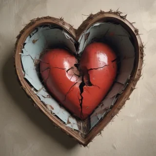 broken heart aesthetic