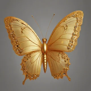 golden butterfly png