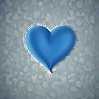 blue heart wallpaper