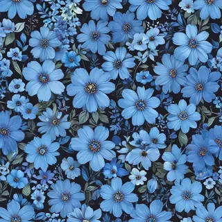 blue flowers background
