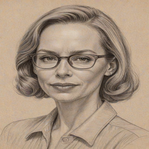 Ravishing Amy Ryan, pencil sketch, portrait of Splendid woman 1944s in glasses, hair style beatnik, outline, clear lines, fine lines, 8k