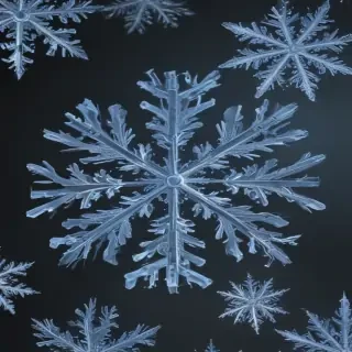 transparent snowflakes