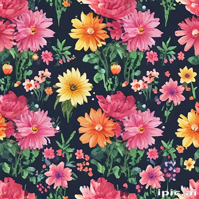 pixel flowers