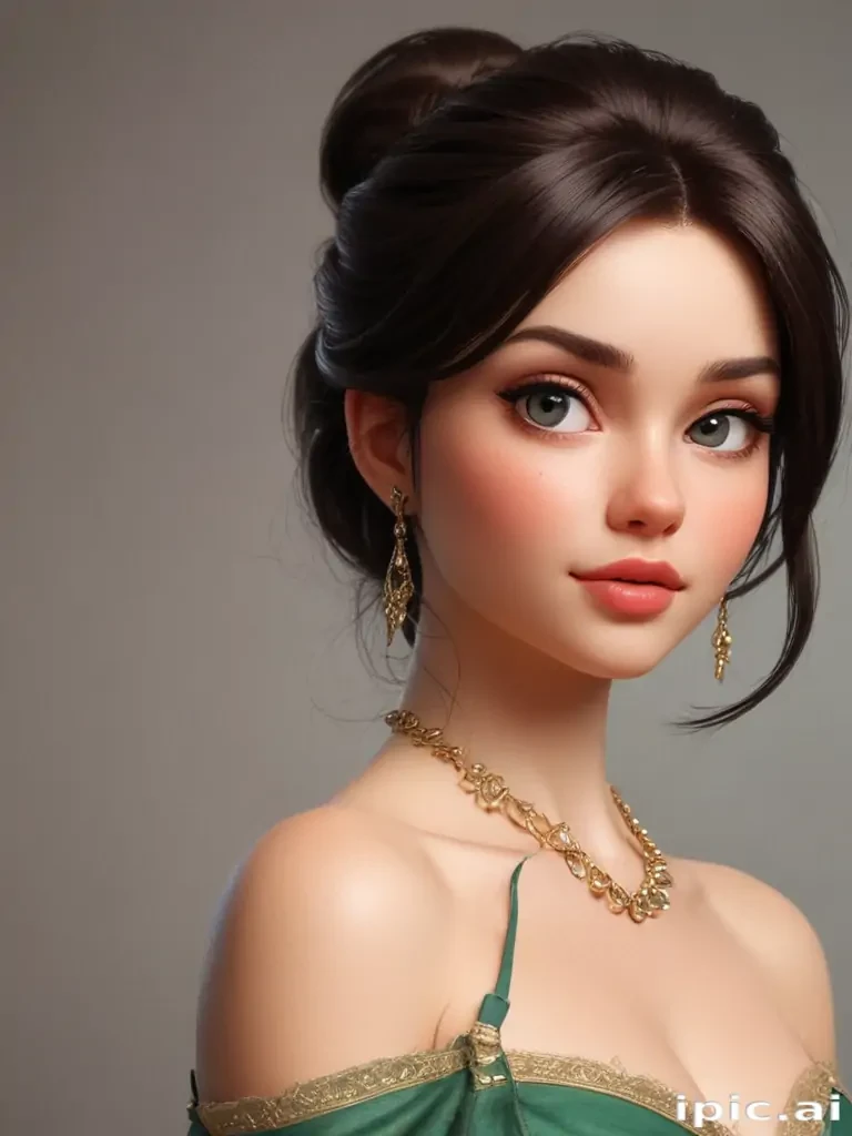 brunette cartoon characters