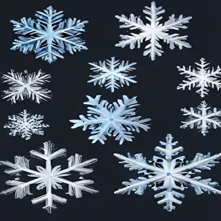 transparent background snowflake clipart
