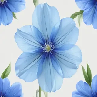 blue flower transparent