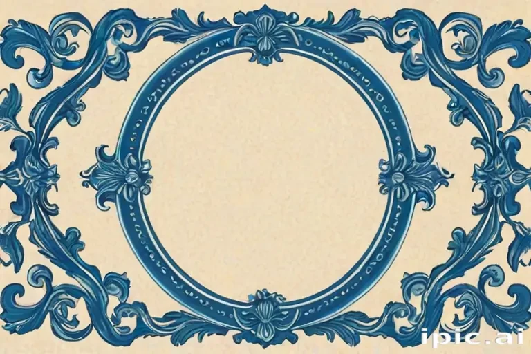 blue border design