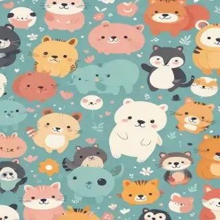 cute animal background