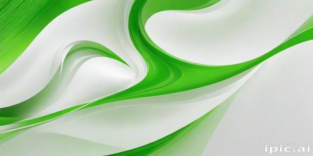 white and green background