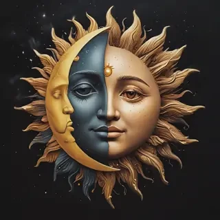 sun and moon