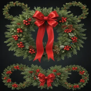 christmas wreath clip art