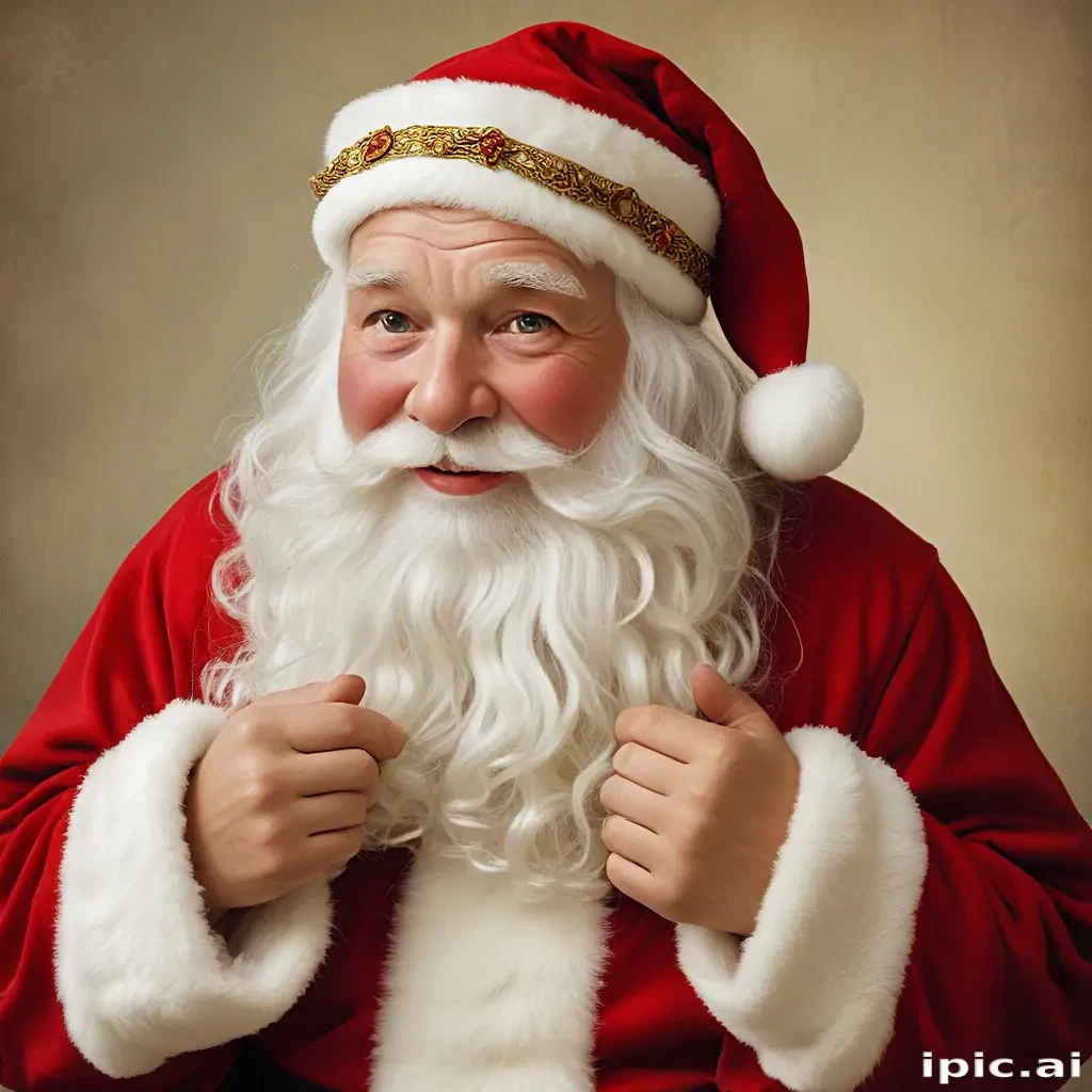 images of vintage santa