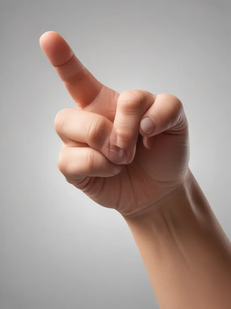 finger pointing png