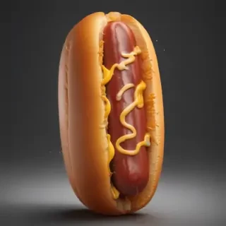 transparent hot dog