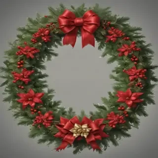 christmas wreath clip art