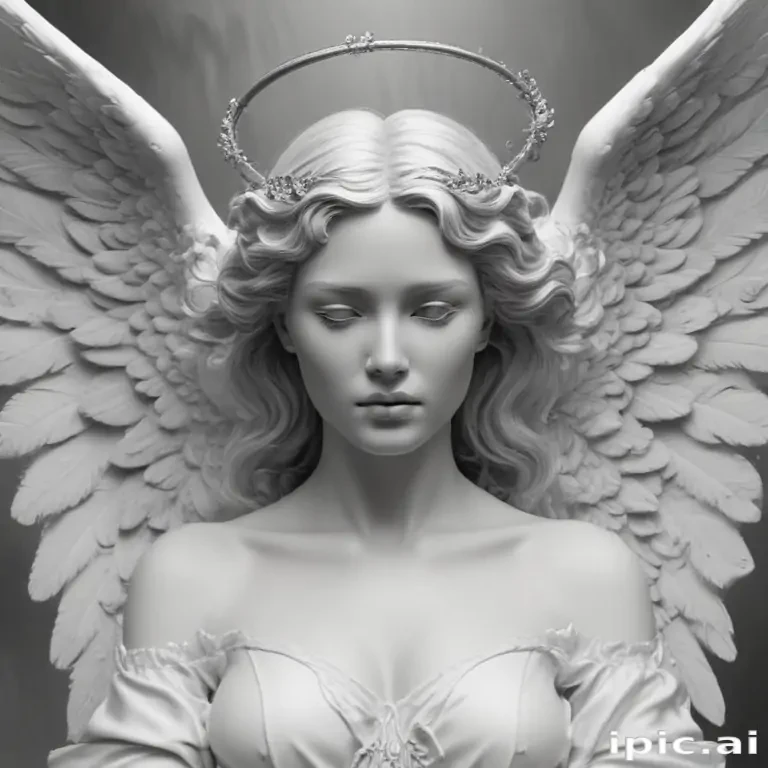 angel clip art black and white