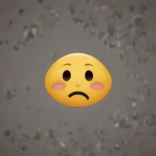 sad face emoji