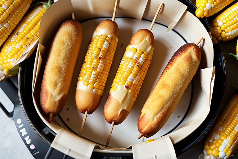 corn dogs in the air fryer