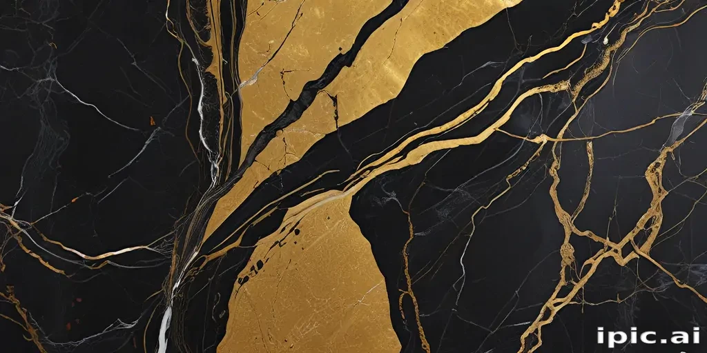 black and gold marble background