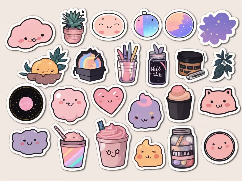 aesthetic printable stickers