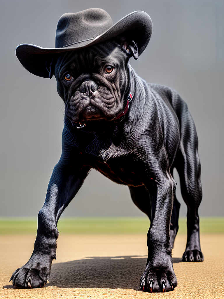 Bulldog sales cowboy hat