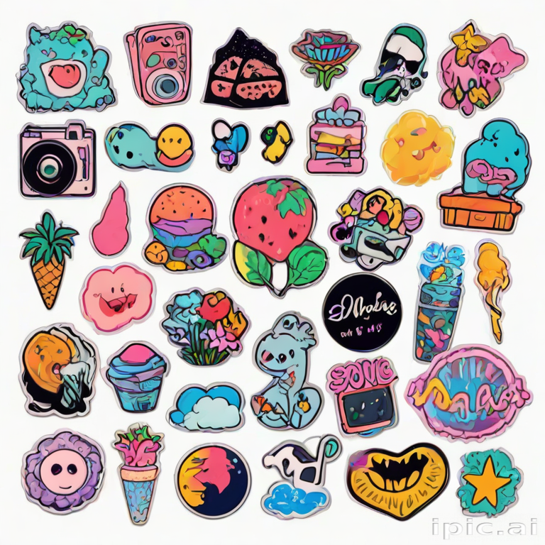 stickers png aesthetic