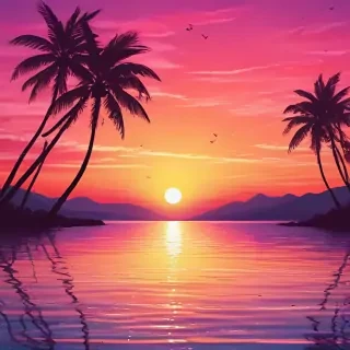 cute sunset backgrounds