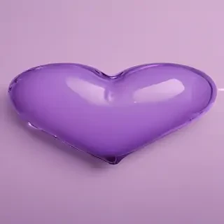 purple aesthetic heart