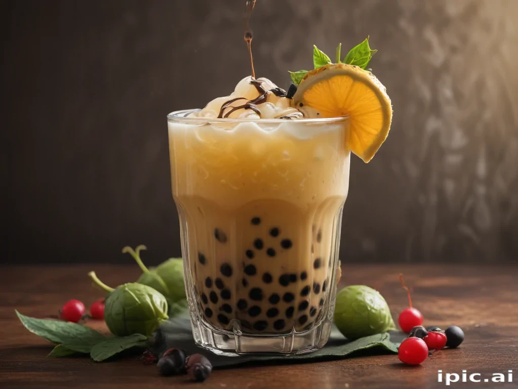 boba tea background