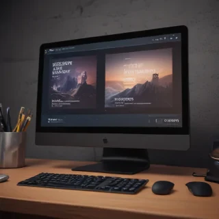 computer mockup