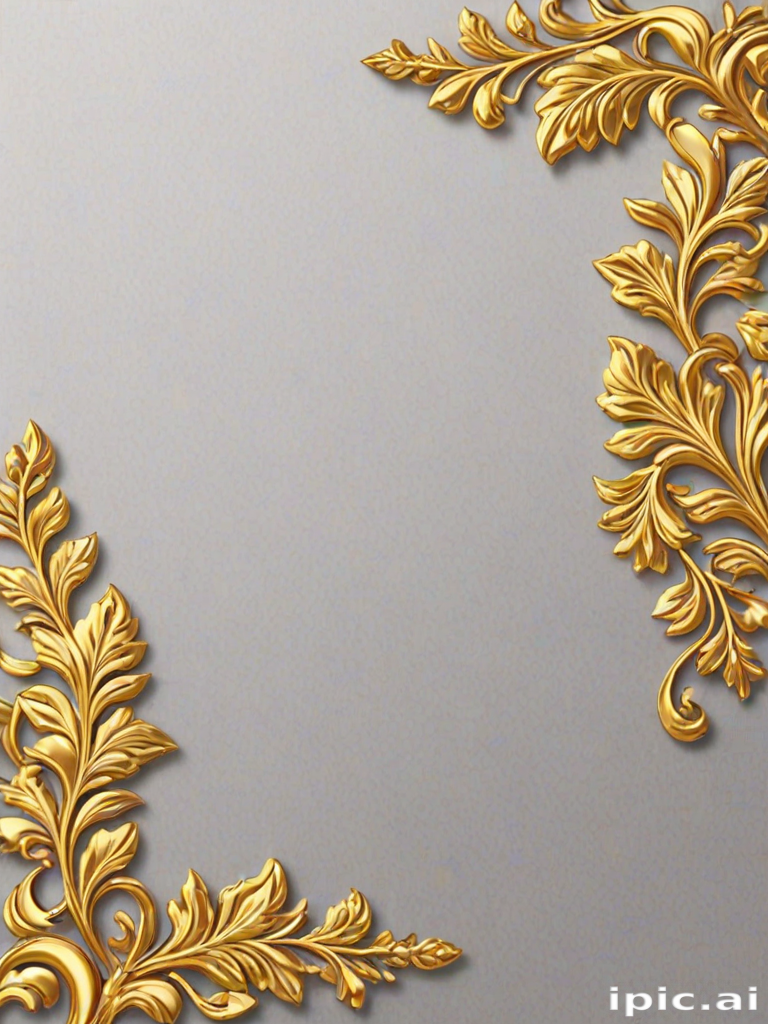 transparent background gold border