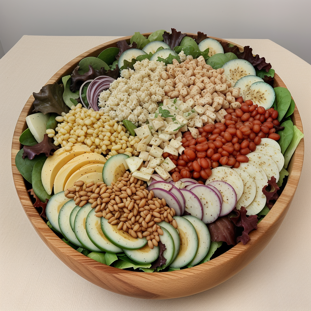 extra large wooden salad bowl