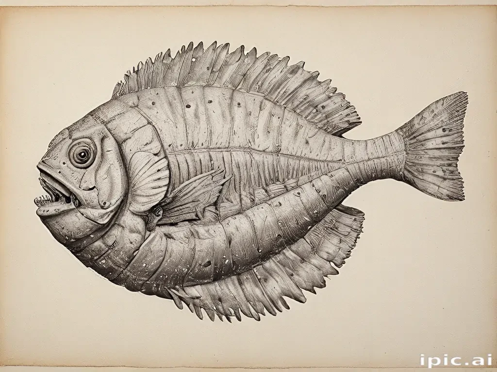 fossil drawing