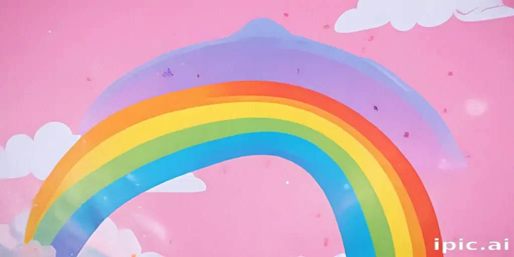 cute rainbow background