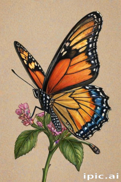 butterfly drawing picture