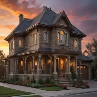 background of the house
