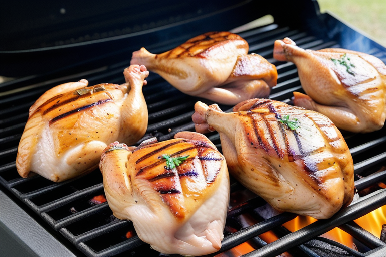 grilled chicken on the barbie