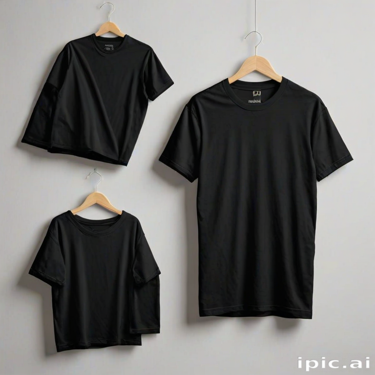 black mockup t shirt