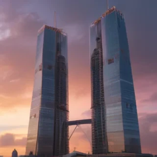 twin towers transparent