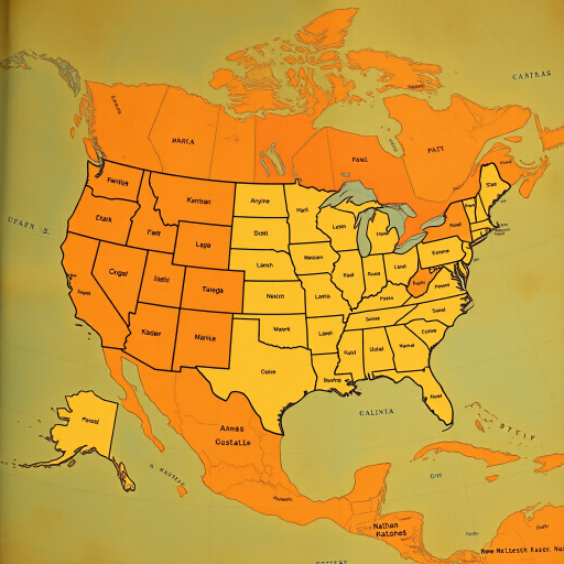 usa map states