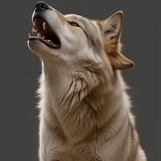 wolf howling png