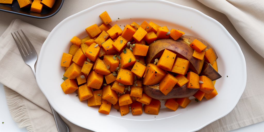 butternut and sweet potato roast