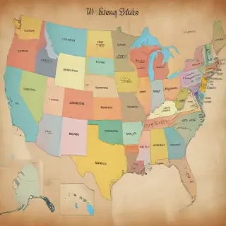 map of usa states