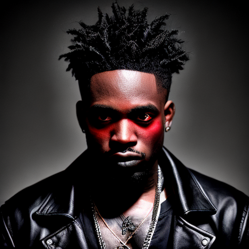 Negru Rapper um rapper negro vampiro