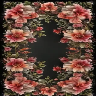 flower transparent border
