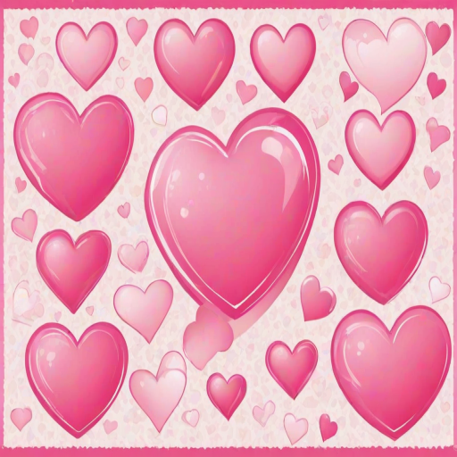 pink heart clipart