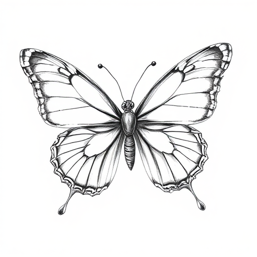 picture of a butterfly drawing